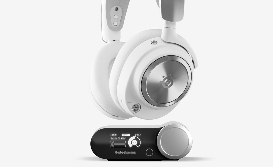 arctis nova pro wireless für pc playstation – weiß