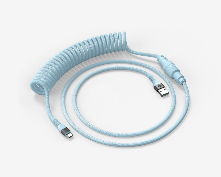 spiralkabel pastellblau